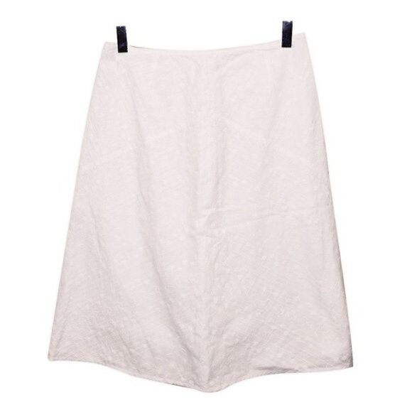 Broderie Anglais Lace Eyelet Skirt Sz 6 - Picture 2 of 6